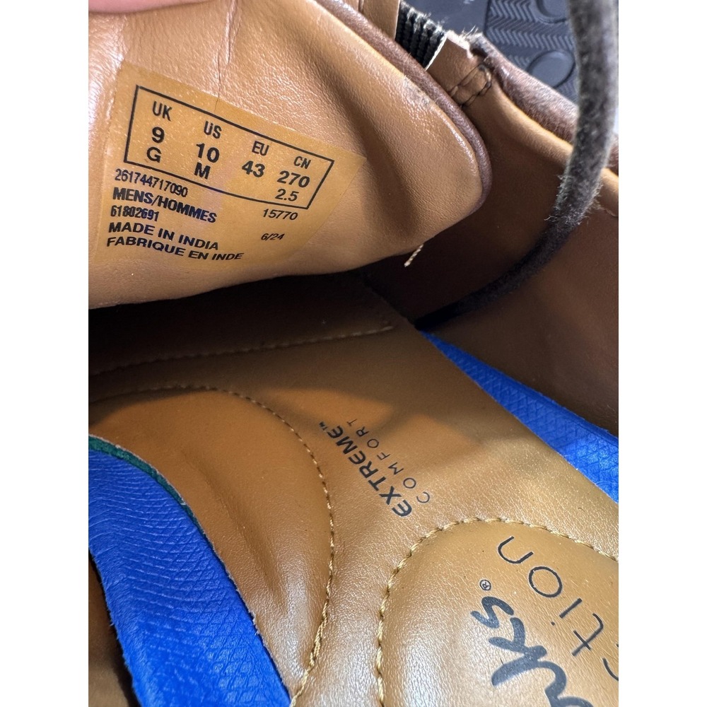 Clarks Extreme Comfort Shoes Mens Size 10 Brown Leather‎ Cap Toe Dress Derby - Picture 8 of 9